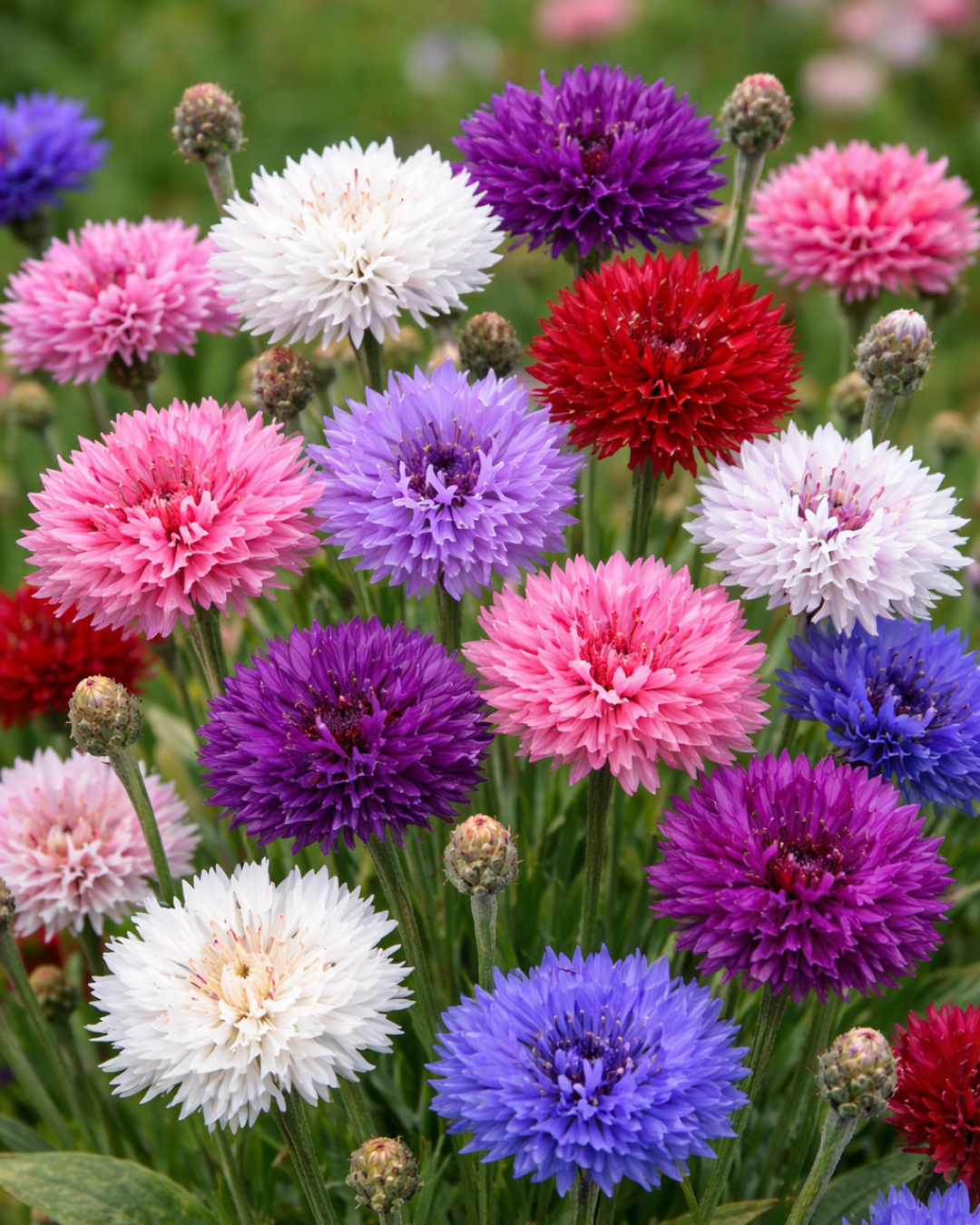Semillas de Centaurea 'Doble Colores Variados' Rocalba