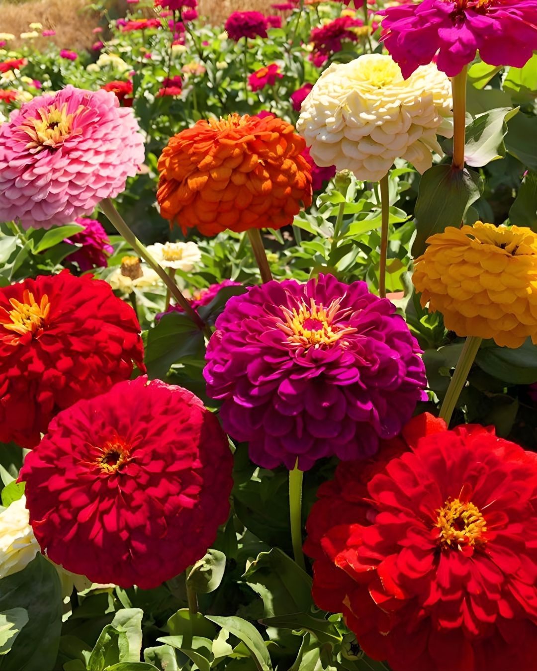 Semillas de 'Zinnia Gigante Doble' Rocalba