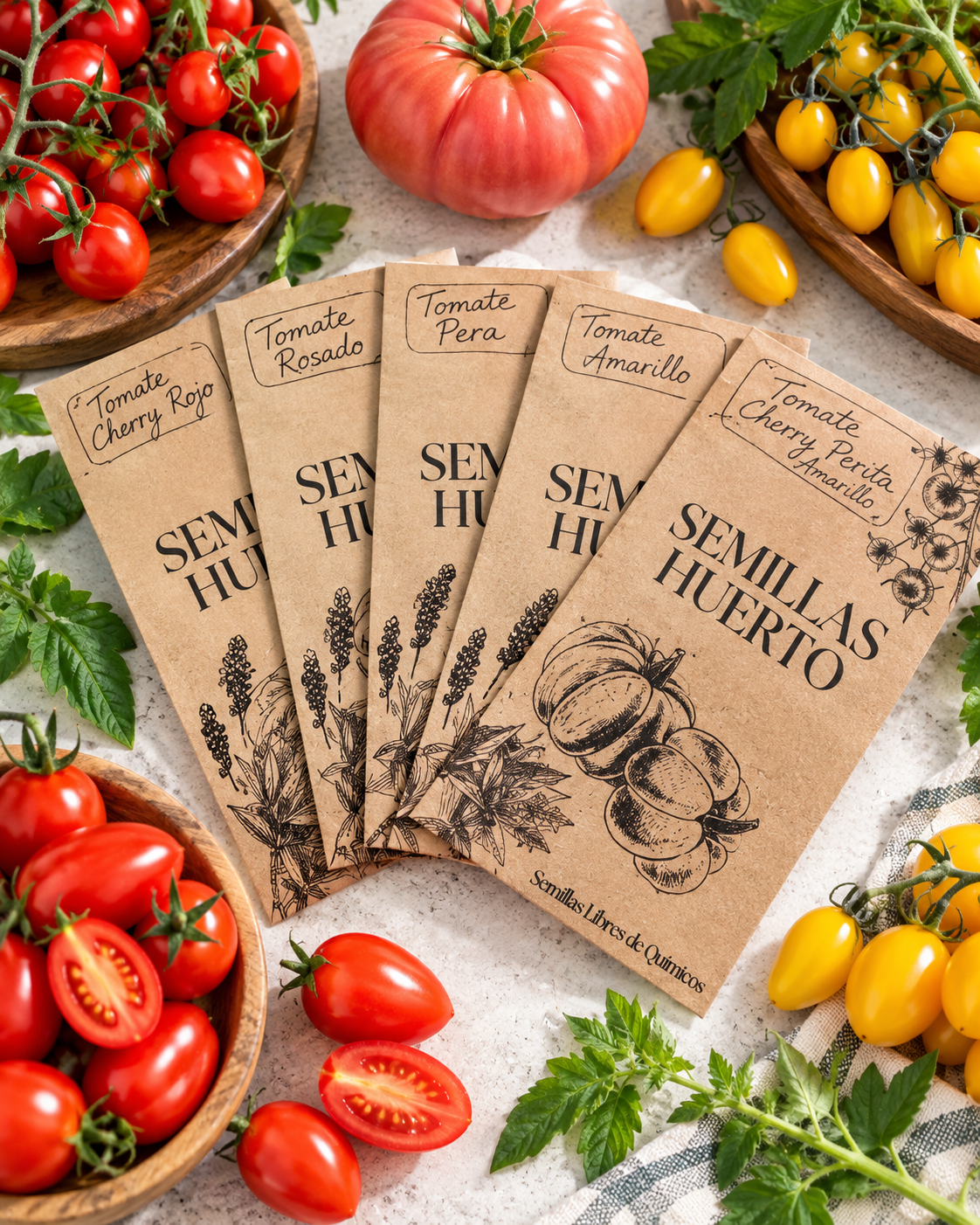 Pack Semillas Huerta - "Surtido de Tomates"