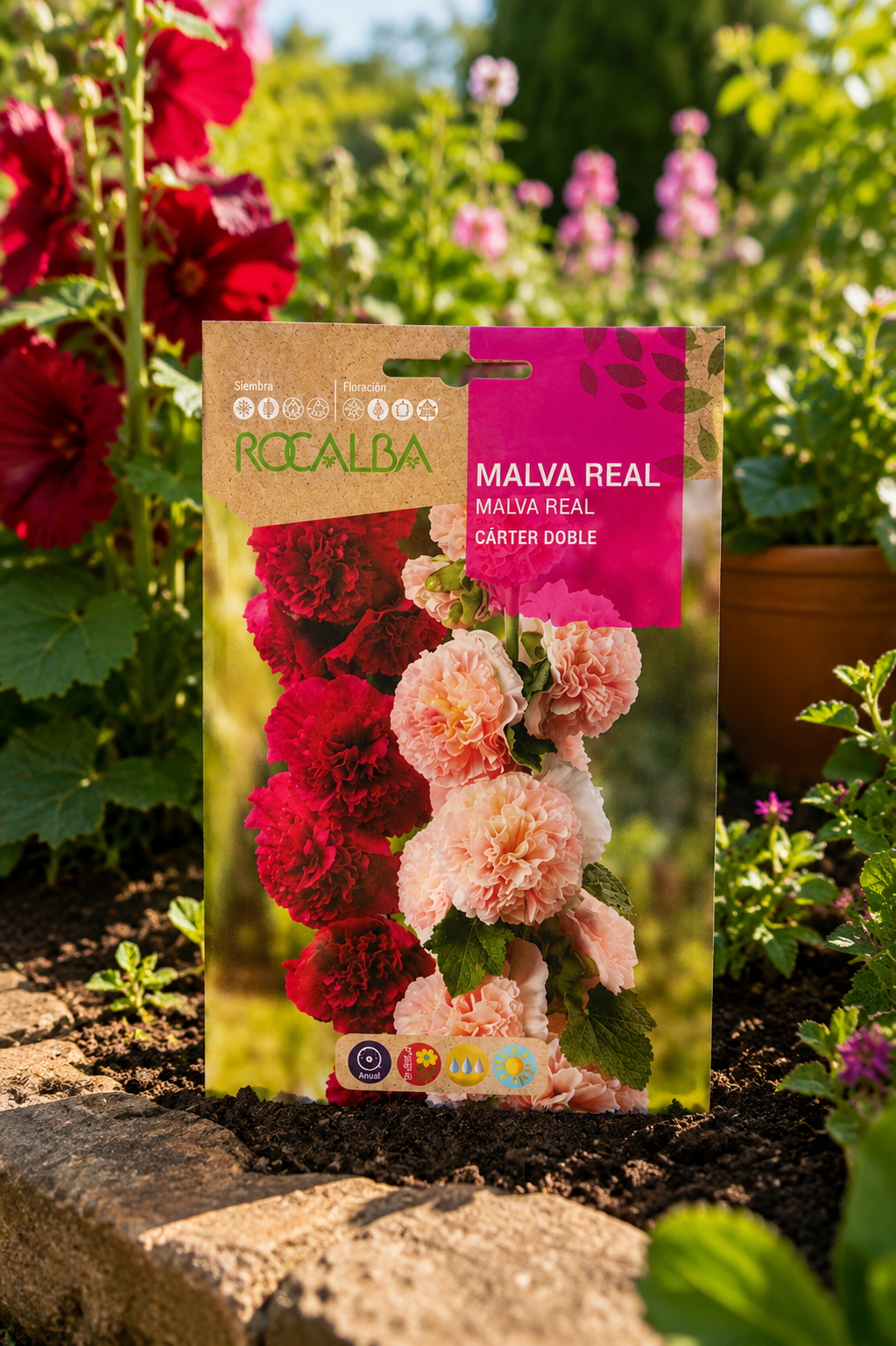 Semillas de Malva Real 'Doble Charter' Rocalba