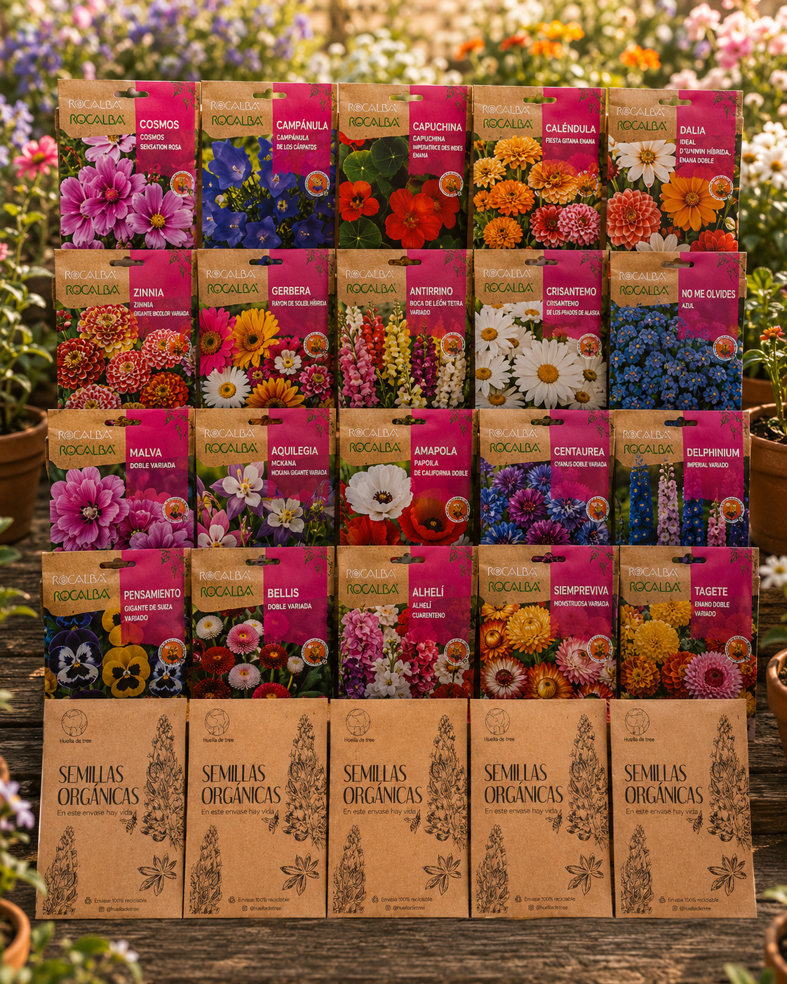 Colección Semillas “Flores Todo el Año” 25 sobres