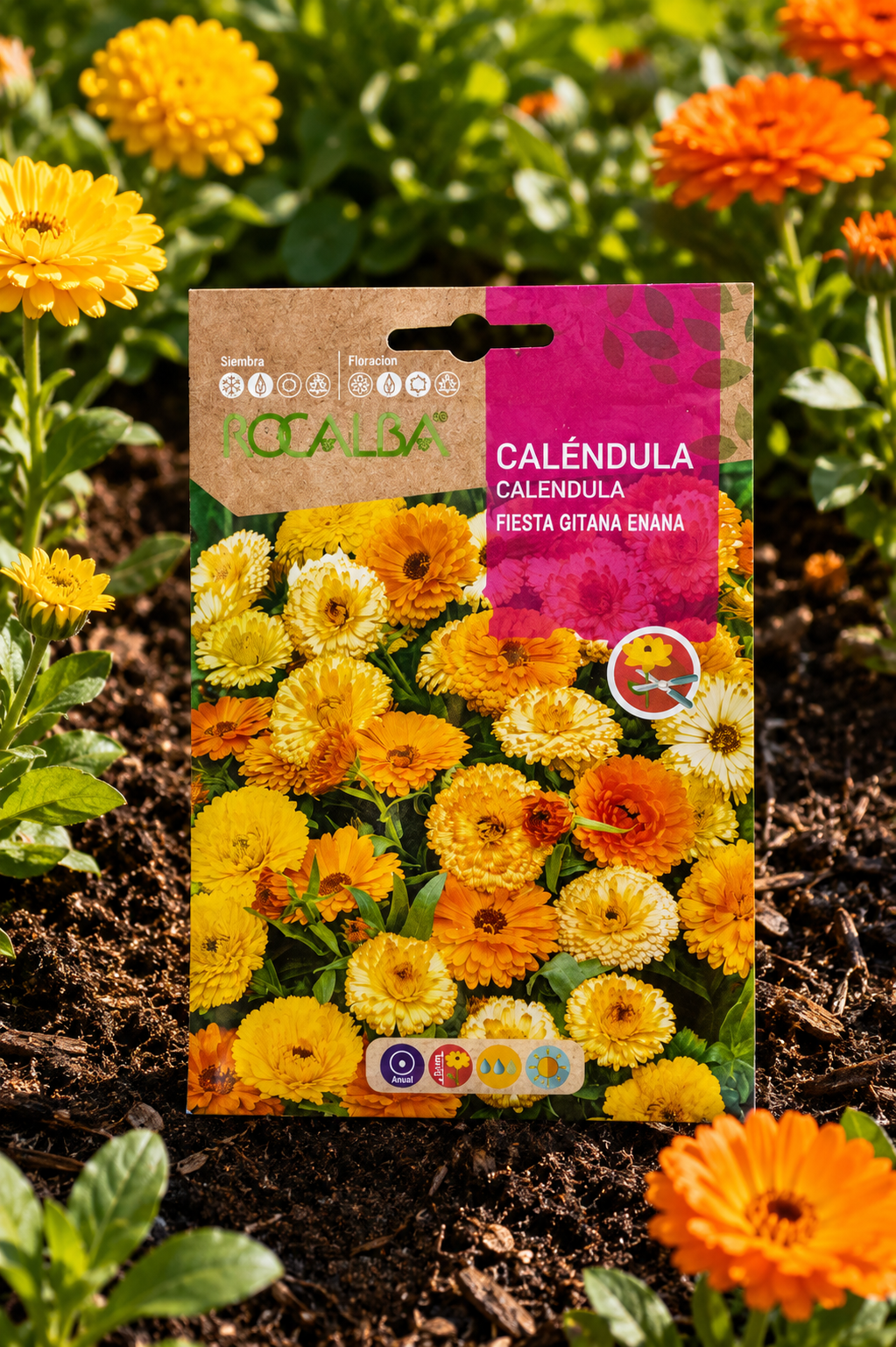 Semillas de Caléndula 'Fiesta Gitana' Rocalba