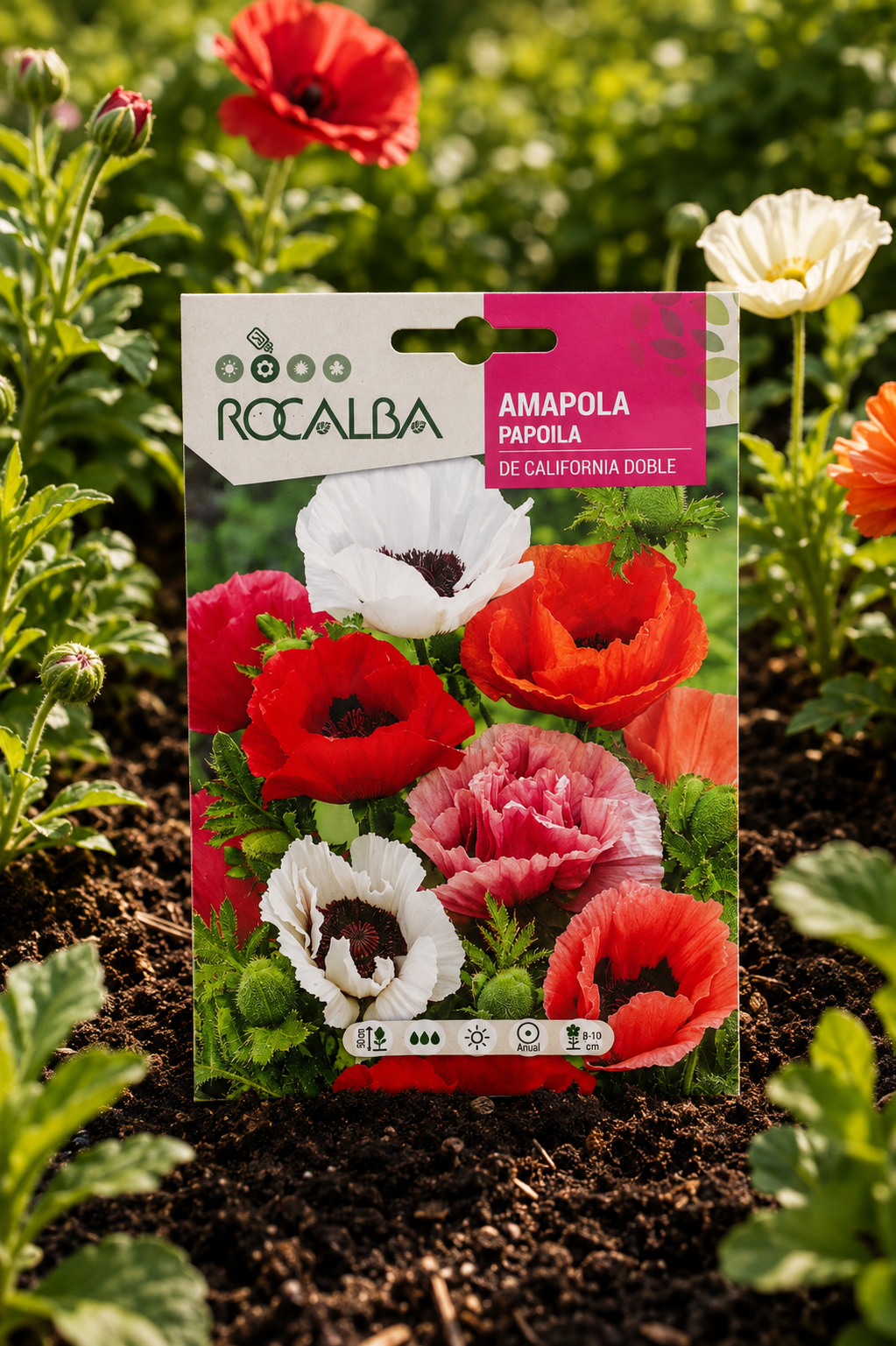 Semillas de Amapola 'California Doble' Rocalba