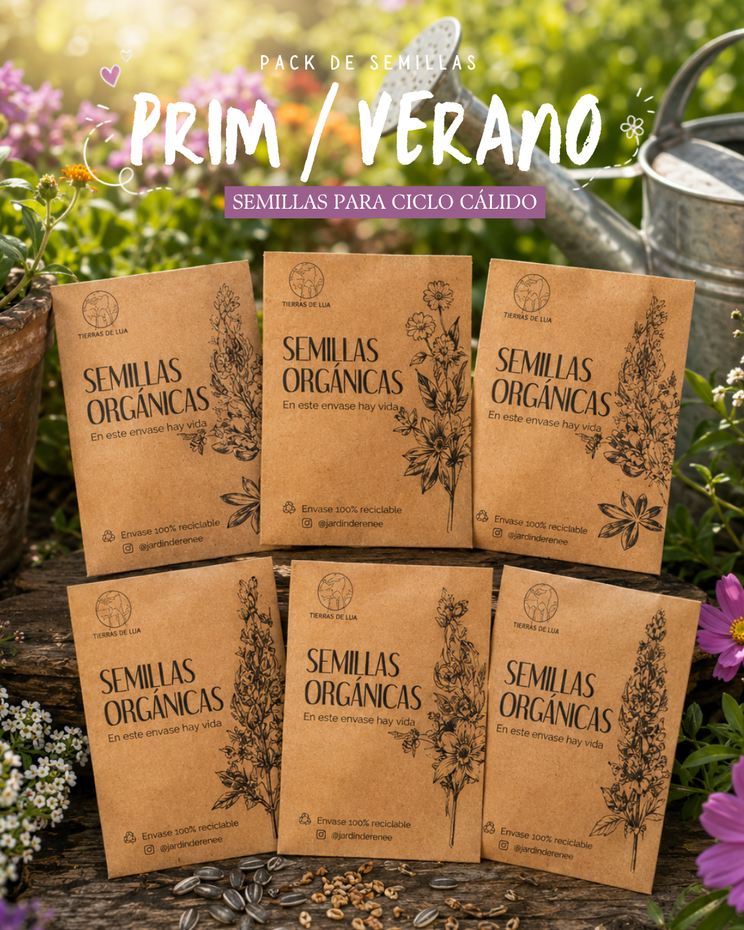 Pack Semillas "Primavera/Verano" Ciclo Cálido
