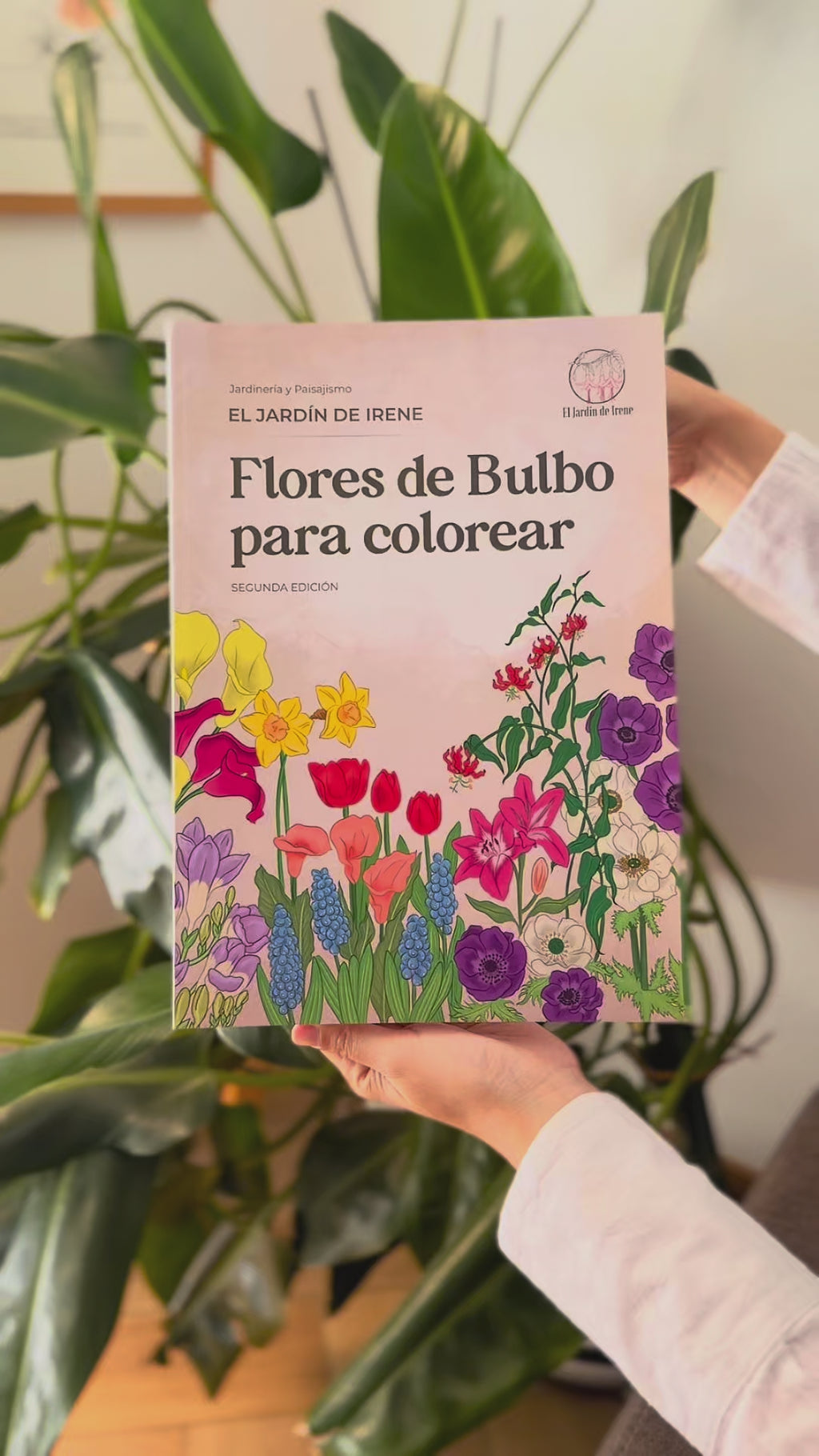Libro "Flores para Colorear" + Bulbos de regalo