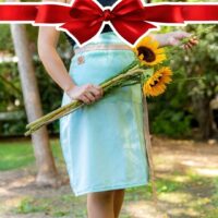 Mandil Lino Verde Agua